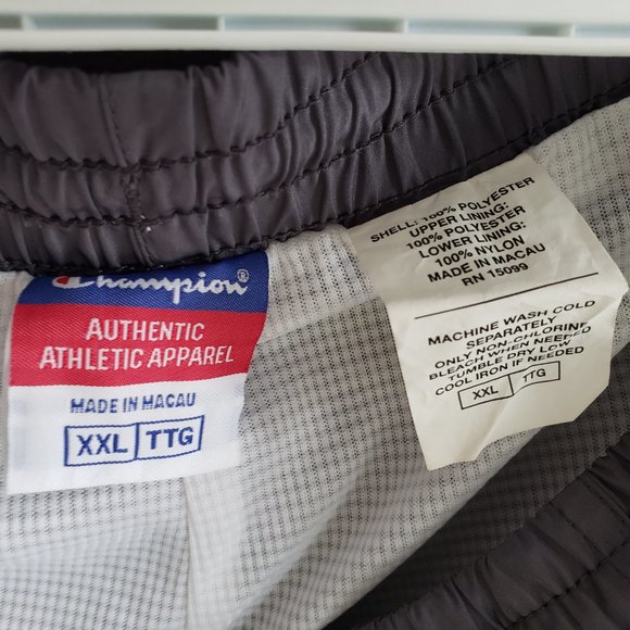 Champion Large Jacket and XXL Pants Grey & Orange Matching Track Suit - Picture 7 of 10